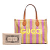 Gucci Medium Jute Embroidered Logo Shopper Tote Secondhand