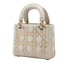 Dior Mini Beaded Metallic Lambskin Cannage Lady Dior Secondhand