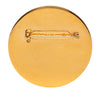 Chanel CC Gold Plated and Enamel Round Brooch Secondhand