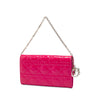 Dior Patent Cannage Lady Dior Wallet On Chain Secondhand