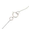 Secondhand Chanel Silver Plated Mademoiselle Pendant Necklace