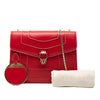 Secondhand Bvlgari Small Leather Square Serpenti Forever Chain Crossbody