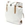 Secondhand Prada Saffiano Trimmed Tessuto Triple Buckle Messenger Bag