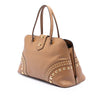 Secondhand Prada Studded Saffiano Cuir Promenade Satchel