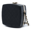 Chanel Quilted Lambskin Make Up Box Clutch With Chain Secondhand