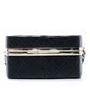 Chanel Quilted Lambskin Make Up Box Clutch With Chain Secondhand
