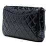Chanel CC Quilted Patent Flap Clutch with Chain Secondhand