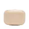 Secondhand Chanel Mini Quilted Iridescent Caviar Pearl On Top Vanity Case With Chain