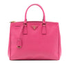 Secondhand Prada Medium Saffiano Lux Galleria Double Zip Satchel