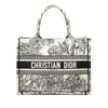 Dior Medium Embroidered Canvas Toile De Jouy Book Tote Secondhand
