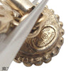 Chanel CC Gold Plated Faux Pearl Strass Clip On Earrings Secondhand