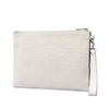 Gucci GG Embossed Perforated Calfskin Wristlet Clutch Secondhand