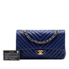 Chanel Medium Classic Chevron Lambskin Double Flap Secondhand