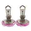 Secondhand Chanel CC Resin Camellia Clip On Earrings