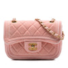Chanel Mini Quilted Velvet Double Frame Flap Secondhand