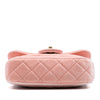 Chanel Mini Quilted Velvet Double Frame Flap Secondhand