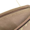 Valentino Pebbled Calfskin Rockstud Double Zip Chain Pouch Secondhand