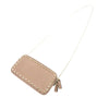 Valentino Pebbled Calfskin Rockstud Double Zip Chain Pouch Secondhand