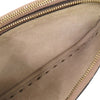 Valentino Pebbled Calfskin Rockstud Double Zip Chain Pouch Secondhand