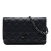 Chanel CC Quilted Calfskin Double Stitch Hamptons Wallet On Chain Secondhand
