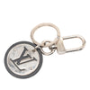 Louis Vuitton Stainless Steel and Calfskin LV Cut Circle Key Holder Secondhand