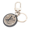 Louis Vuitton Stainless Steel and Calfskin LV Cut Circle Key Holder Secondhand