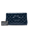 Chanel CC Quilted Patent Timeless Clutch Secondhand