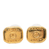 Secondhand Chanel CC Gold Plated Push Back Earrings