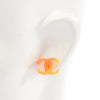 Chanel CC Acrylic Bullet Back Earrings Secondhand