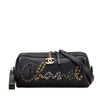 Chanel Calfskin Signature Chain Signe Bowling Bag Secondhand