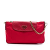 Prada Saffiano Trimmed Tessuto Chain Crossbody Secondhand