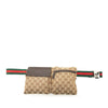 Gucci GG Canvas Web Double Pocket Belt Bag Secondhand
