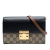 Gucci Small GG Supreme Padlock Wallet on Strap Secondhand