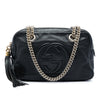 Gucci Pebbled Calfskin Soho Chain Zip Shoulder Bag Secondhand
