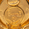 Chanel Gold Plated CC Round Clip On Earrings Secondhand