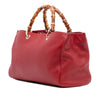 Gucci Medium Calfskin Bamboo Shopper Satchel Secondhand