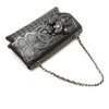 Chanel Choco Bar Calfskin No. 5 Camellia CC Shoulder Bag Secondhand