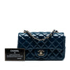 Chanel Mini Rectangular Classic Patent Single Flap Secondhand