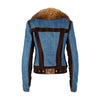 Secondhand Dolce & Gabbana Denim Jacket With Fur Collar