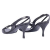 second hand Gucci Black Leather Strappy Slingback Sandals