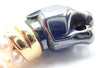 Secondhand Cartier Panther Panthere Yellow Gold & Silverium Emerald Pearl Bracelet - '90s