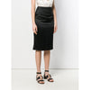 Chanel Black Silk Midi Skirt - '00s Second hand