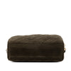 Chanel CC Diagonal Quilted Suede Tassel Diamond Camera Bag Secondhand