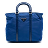 Secondhand Prada Vitello Trimmed Tessuto Satchel