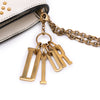 Dior Studded Calfskin Cannage Lady Dior Wallet on Chain Secondhand