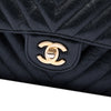 Chanel Medium Classic Chevron Crumpled Calfskin Double Flap Secondhand
