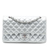 Chanel Medium Classic Metallic Lambskin Double Flap Secondhand