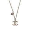 Chanel CC Brass and Strass Faux Pearl Pendant Necklace Secondhand