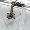 Chanel Large Quilted Lambskin Top Handle Jewelry Box With Chain Secondhand