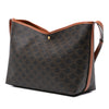 Celine Triomphe Coated Canvas and Calfskin Soft Shopper Bag Secondhand